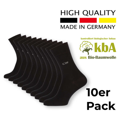 Nachhaltige Business Socken schwarz aus Bio Baumwolle Made in Germany